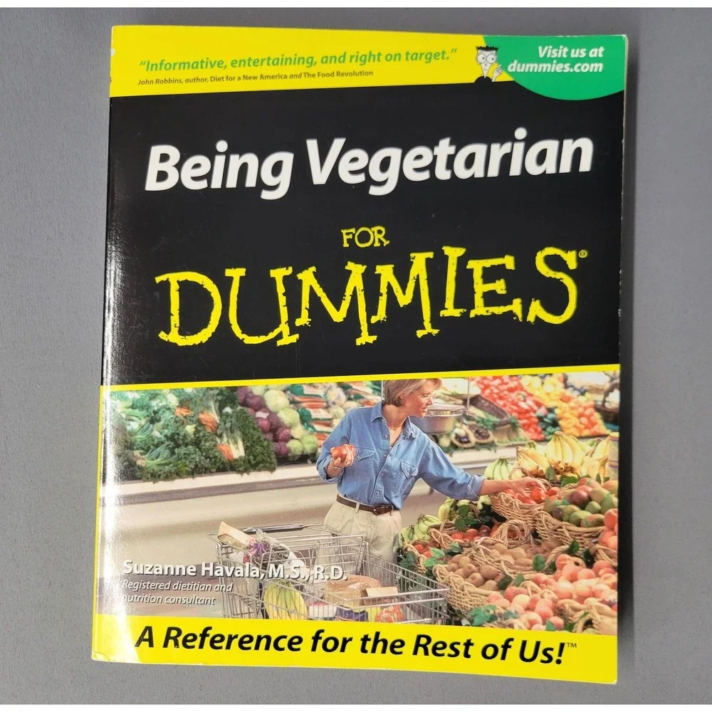 Being Vegetarian For Dummies Book Suzanne Havala Paperback Diet Nutrition Guide